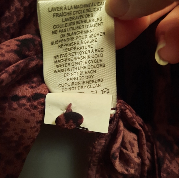 Cupcakes and Cashmere Plum Snake Blouse - Picture 9 of 9